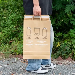 Eco-Friendly Flat Handle Inner Fold Courier Bag Tamper-Resistant E-commerce Packaging