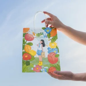 Waterproof Self-sealing Paper Bag Eco-Friendly Takeaway Packaging